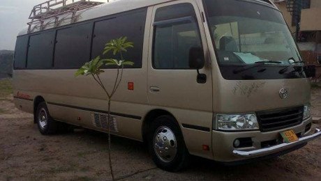 Rent A Saloon Coaster Low Rent , Hiace Vans For Marriage And Tour