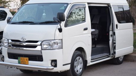 Rent a Hiace , Grand Cabin Vans , Coaster for Tours and Marraiges on Discounted Rent 